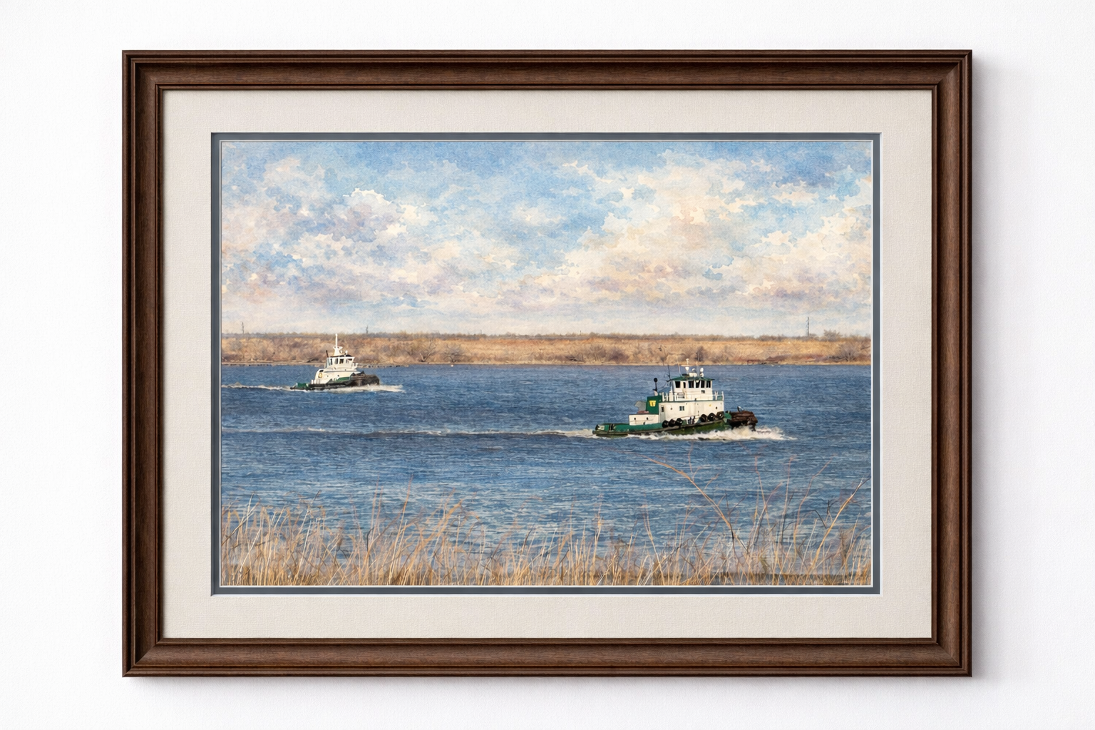 Where the River Works – Old New Castle, Delaware | Limited Edition Watercolor Print