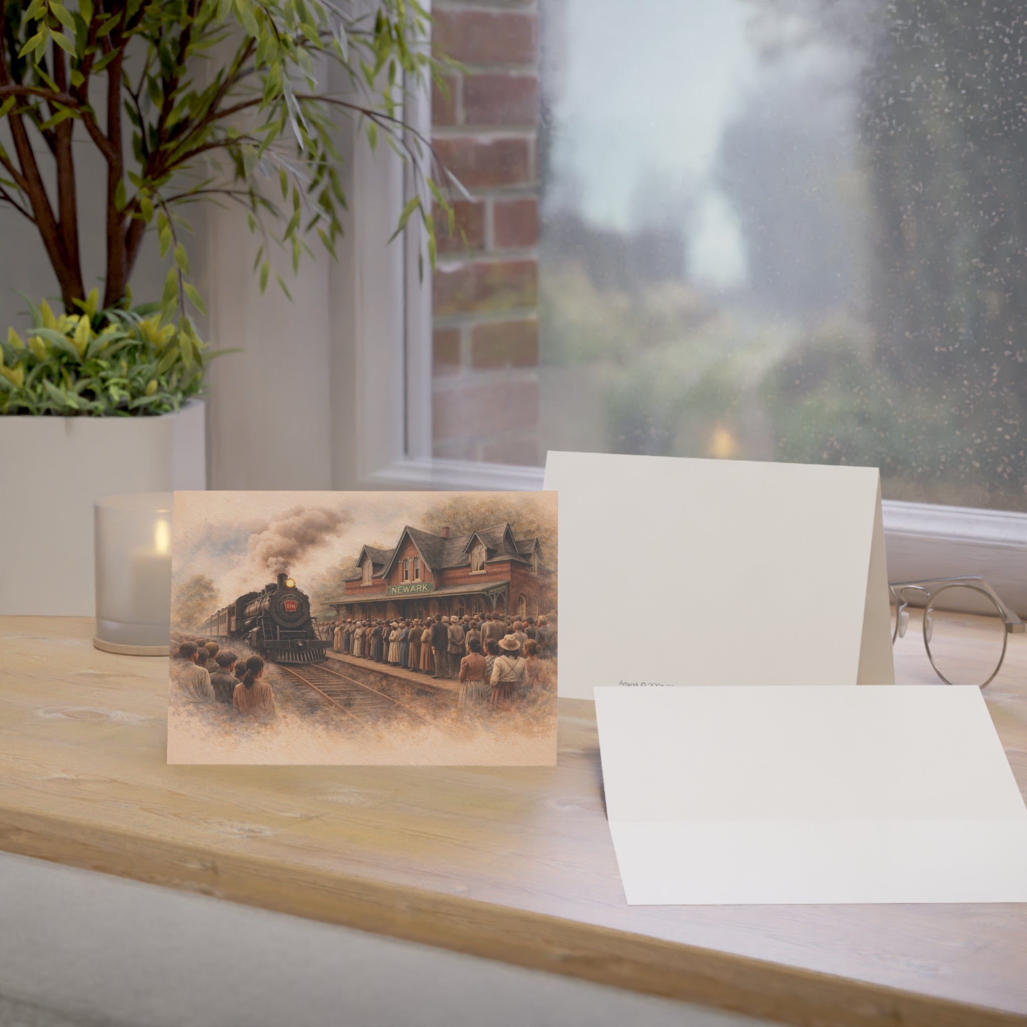 Whistle Stop Wonders™  2026 Newark, DE Edition Greeting Cards — (1/10/30/50 pcs)