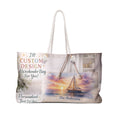 Personalized Custom Watercolor Landscape Weekender Bag — Travel Tote