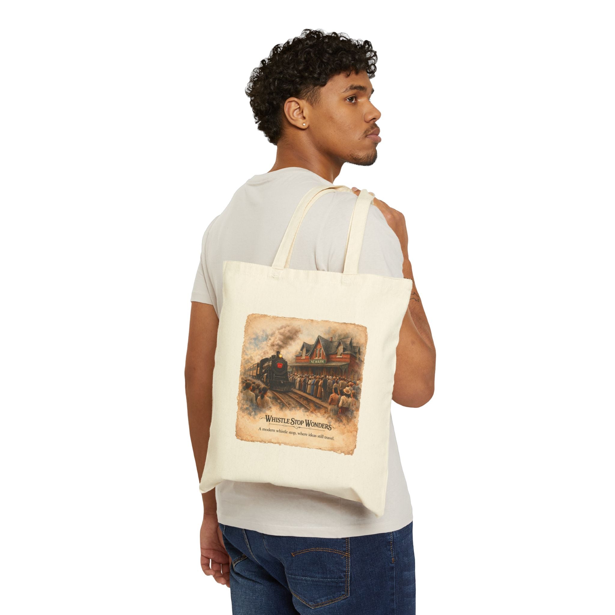 Whistle Stop Wonders™  2026 Newark, DE Edition Canvas Tote Bag — Canvas Shopper