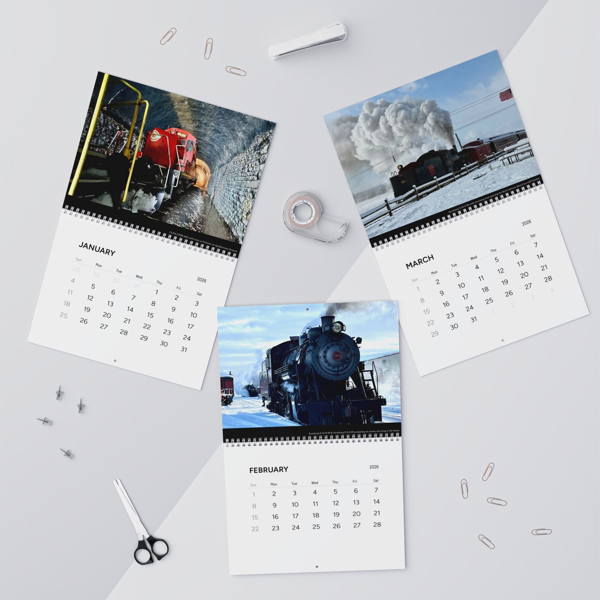 Don Grant, Jr. Photography — 2026 Railroad Photography Calendar