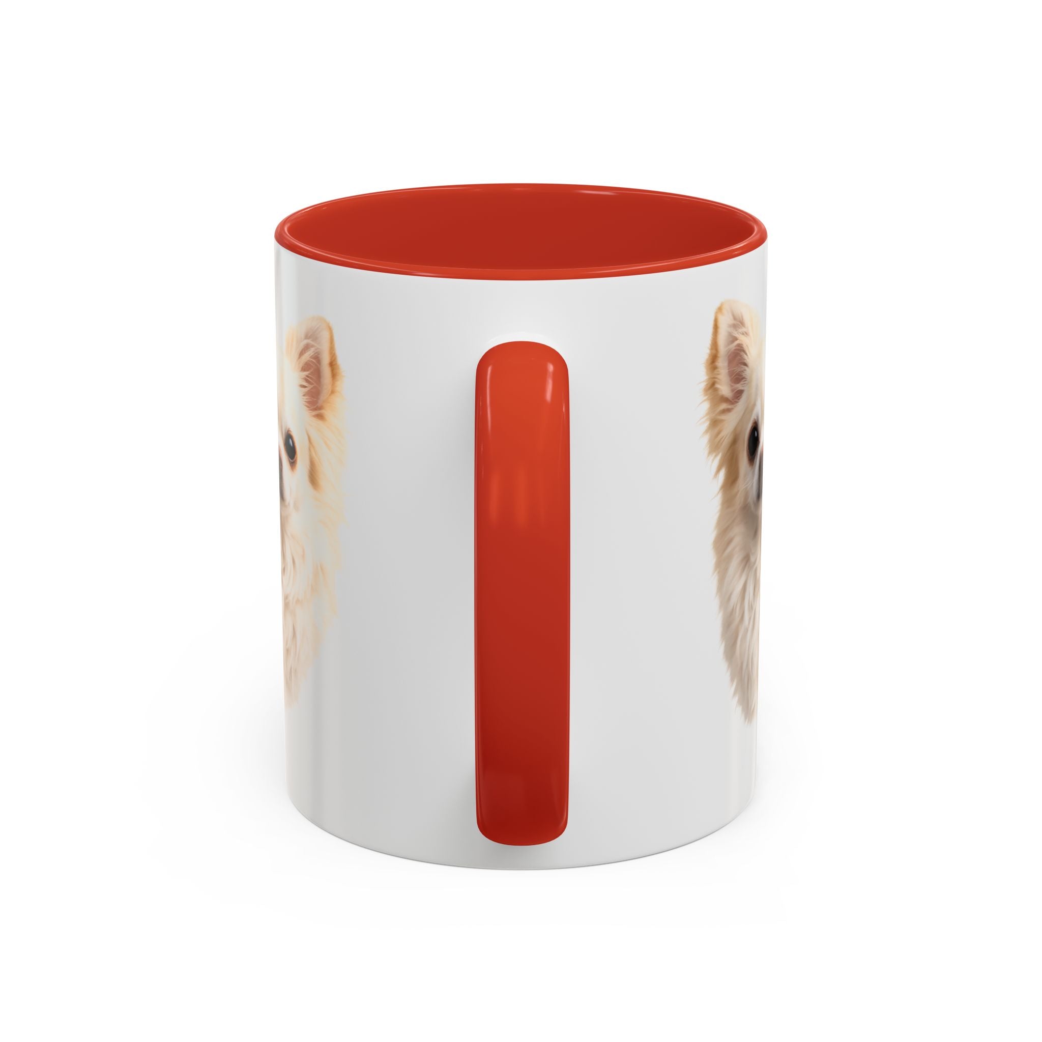 Chihuahua Portrait Accent Coffee Mug – Cute Small Dog Photo Drinkware (11/15oz)