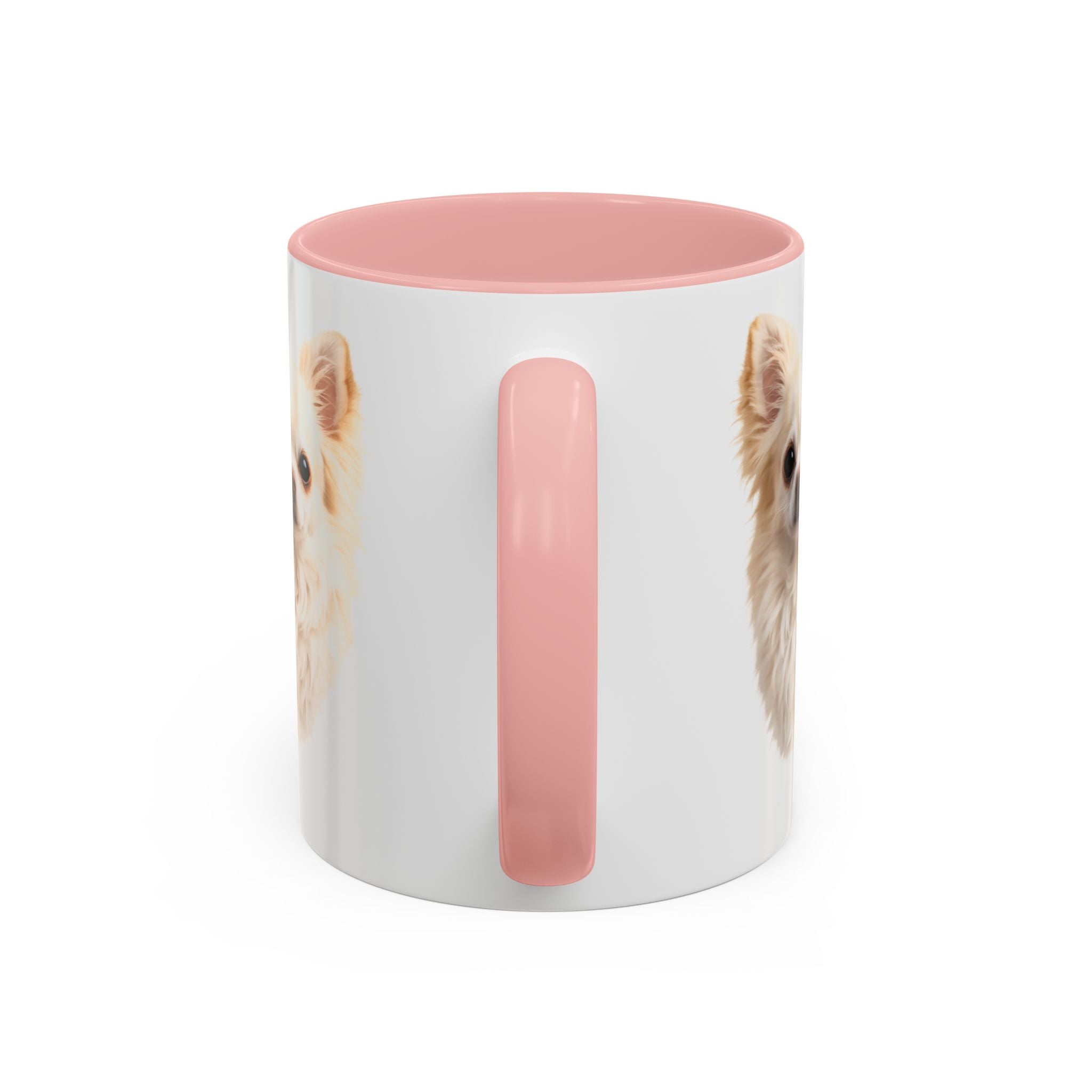 Chihuahua Portrait Accent Coffee Mug – Cute Small Dog Photo Drinkware (11/15oz)