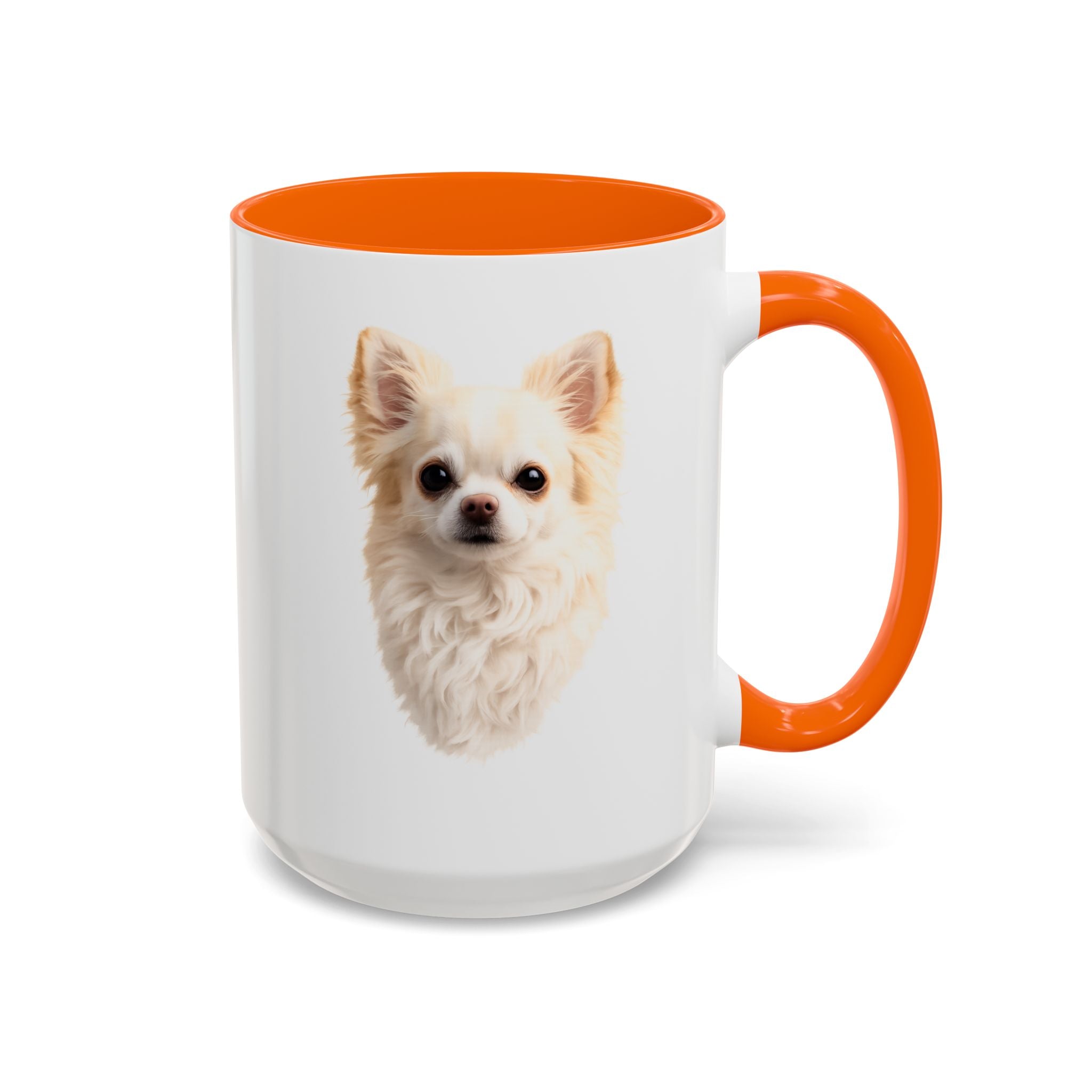 Chihuahua Portrait Accent Coffee Mug – Cute Small Dog Photo Drinkware (11/15oz)