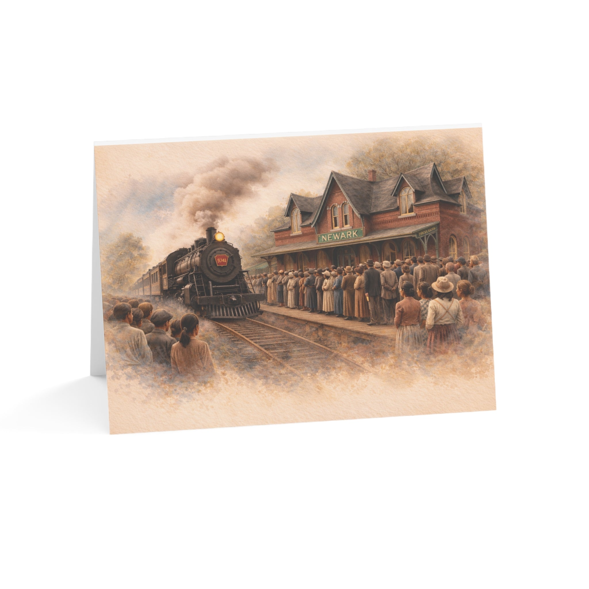 Whistle Stop Wonders™  2026 Newark, DE Edition Greeting Cards — (1/10/30/50 pcs)