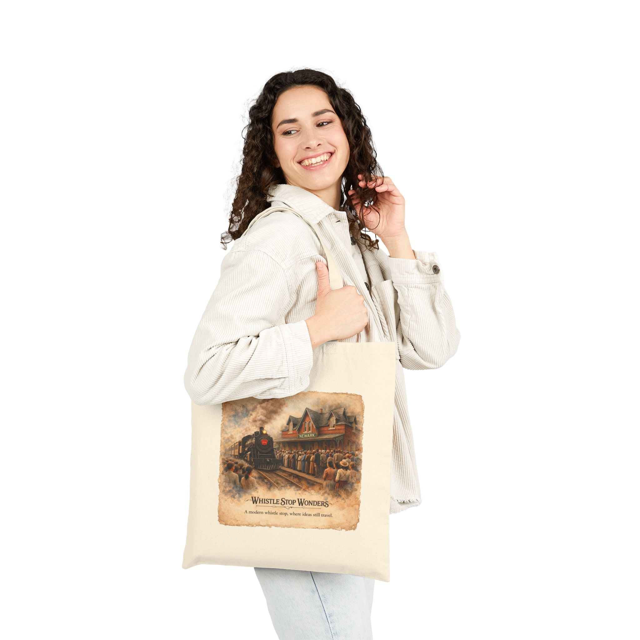 Whistle Stop Wonders™  2026 Newark, DE Edition Canvas Tote Bag — Canvas Shopper