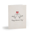 Valentine’s Day Greeting Cards — Kissing Birds with Heart (Pack of 8/16/24)