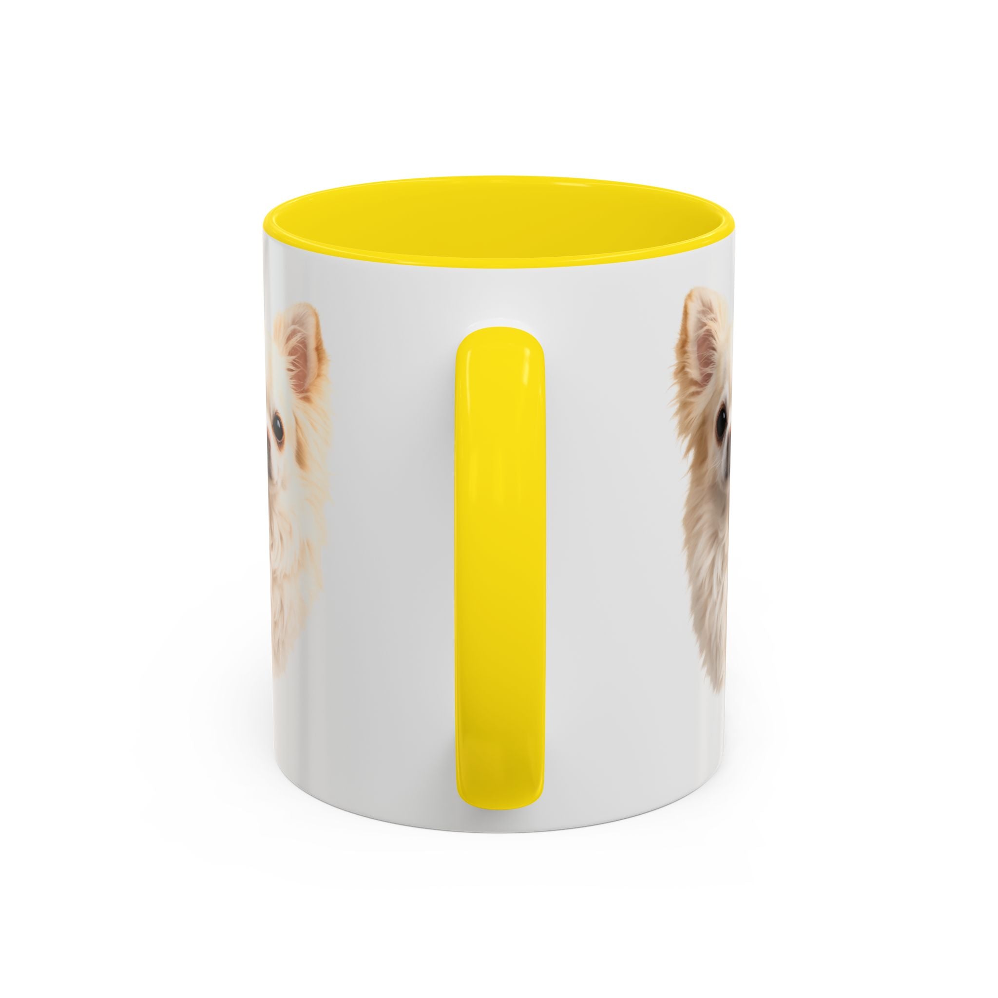 Chihuahua Portrait Accent Coffee Mug – Cute Small Dog Photo Drinkware (11/15oz)