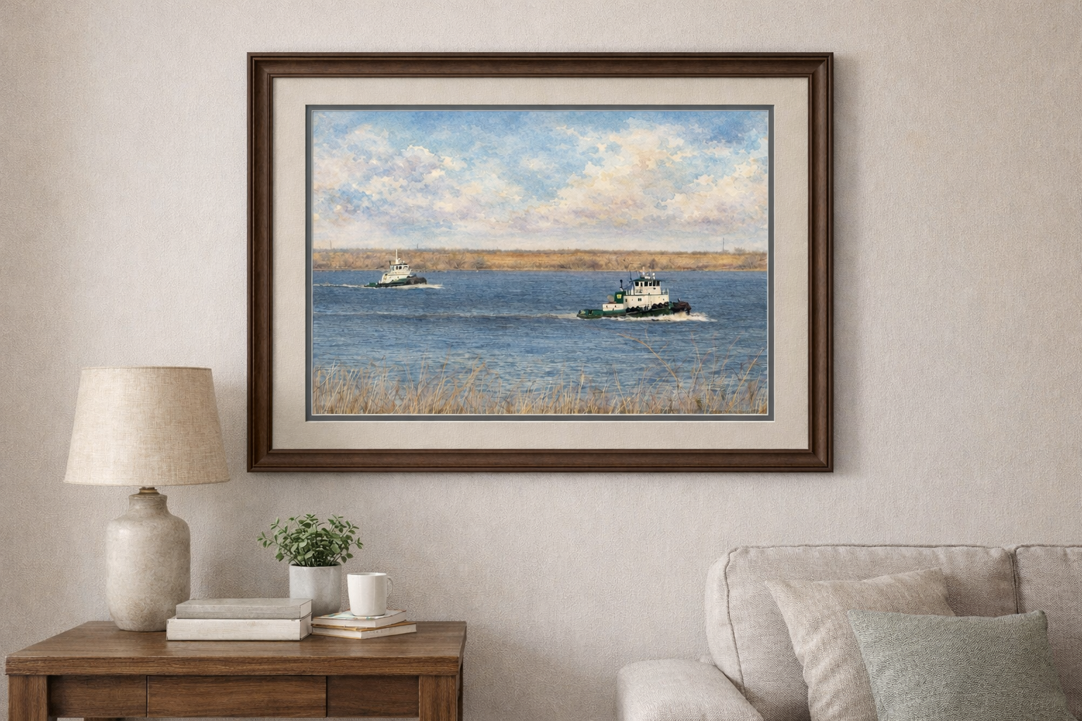 Where the River Works – Old New Castle, Delaware | Limited Edition Watercolor Print