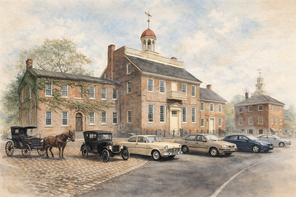 Time on Trial: Where Time Parks Itself — Old New Castle Courthouse, Delaware