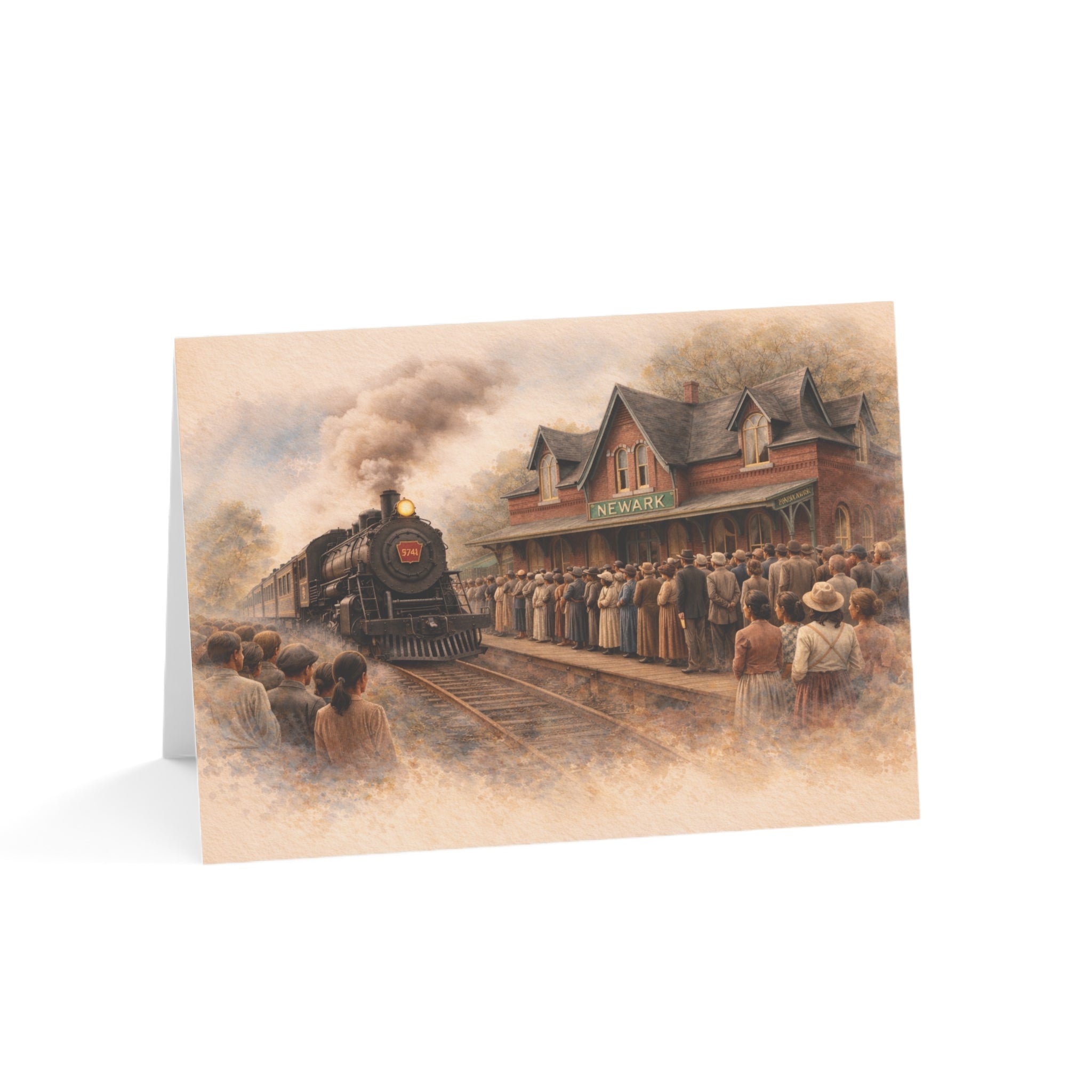 Whistle Stop Wonders™  2026 Newark, DE Edition Greeting Cards — (1/10/30/50 pcs)