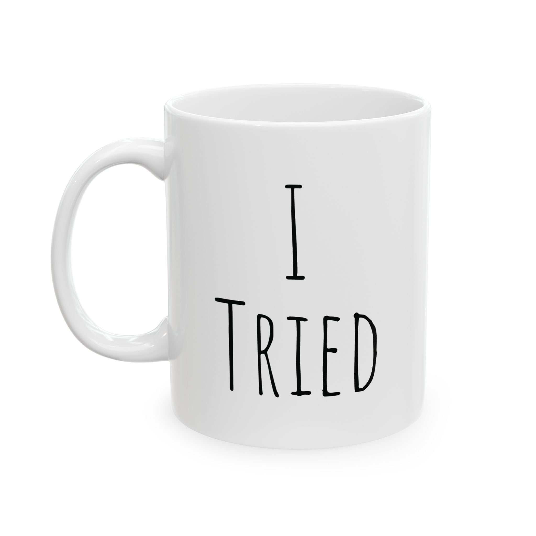 Minimalist 'Too Blessed' Ceramic Mug — Inspirational Coffee Tea Cup (11oz, 15oz)